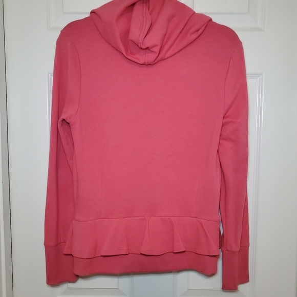 ANTHROPOLOGIE label SATURDAY SUNDAY coral hoodie Sz M - Picture 8 of 16